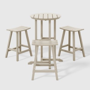WestinTrends Malibu All Weather Hdpe Outdoor Patio Counter Height Bistro Set (4-Piece) - 1 of 4