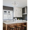 Elegant Lighting Emilia 18 inch flush mount in chrome - 2 of 4