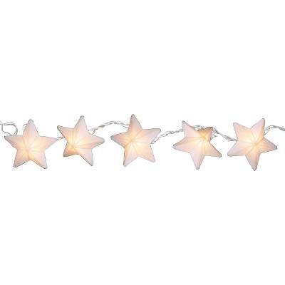 11 Paper Star String Lights White Room Essentials