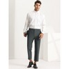 Lars Amadeus Men's Dresswear Solid Color Flat Front Business Cropped Pants - image 3 of 4