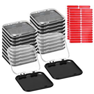 Unique Bargains Acrylic Press-on Nail Display Storage Boxes with Tape 20 Pcs - 1 of 4