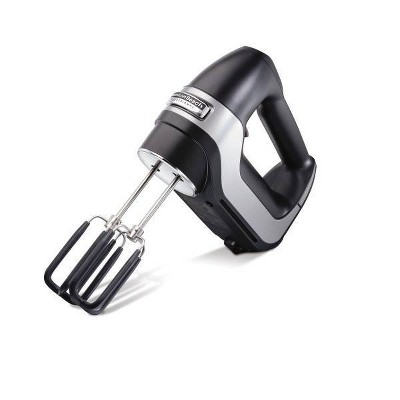 Hamilton Beach Professional 7-Speed Hand Mixer - Black: 150W Metal, Dishwasher-Safe Parts, 1-Year Warranty