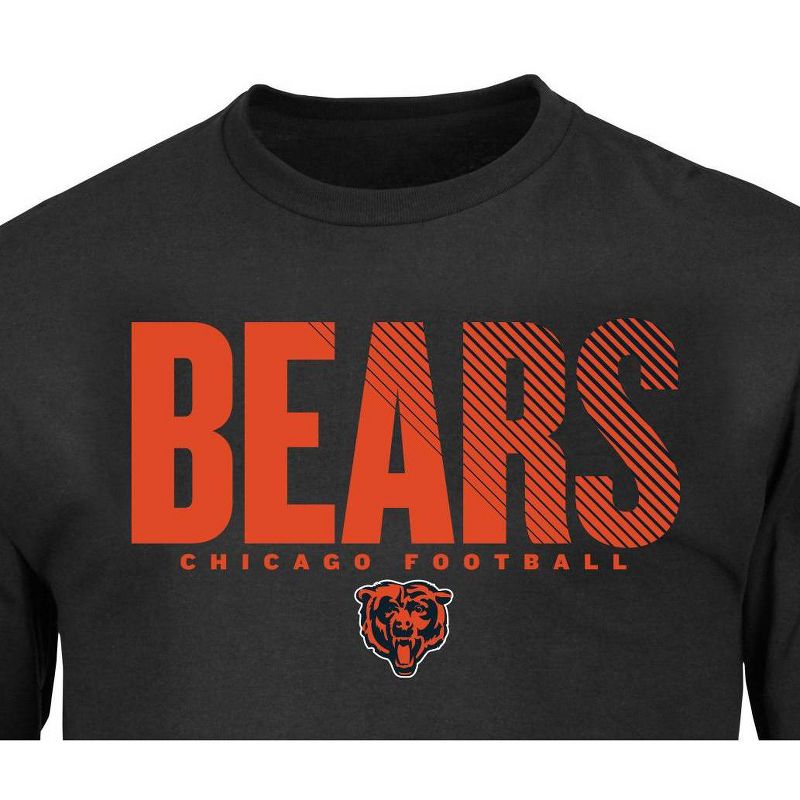 NFL Chicago Bears Black Long Sleeve Core Big &#38; Tall T-Shirt, 3 of 4