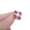 Unique Bargains One Faux Pearl Rhinestone Candied Haws Shape Shoelace Charms 1 Pair - 3 of 4