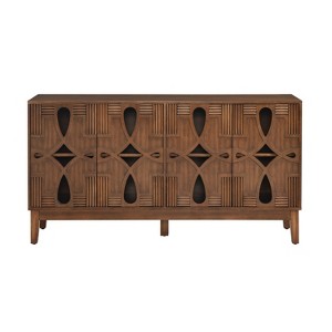 TIRAMISUBEST Mid-Century Modern Buffet Cabinet with Outlet Holes & Adjustable Shelves - 1 of 4
