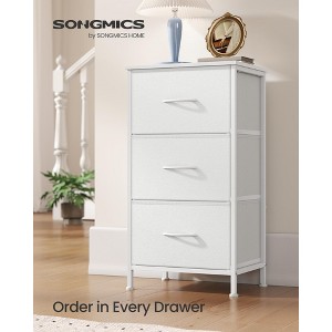 3-Drawer Fabric Dresser with Steel Frame, 66 lb Top Load Chest of Drawers, Multi-Use Storage Organizer for Bedroom Entryway - 1 of 4