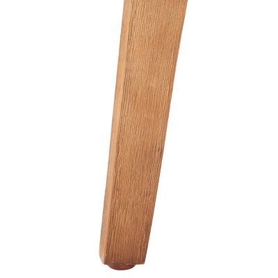 Charlen 24'' Gray and Natural Acacia Wood Side Table