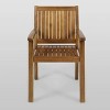 Wiloson 7pc Acacia Dining Set - Teak - Christopher Knight Home: Weather-Resistant, 6 Arm Chairs - 4 of 4