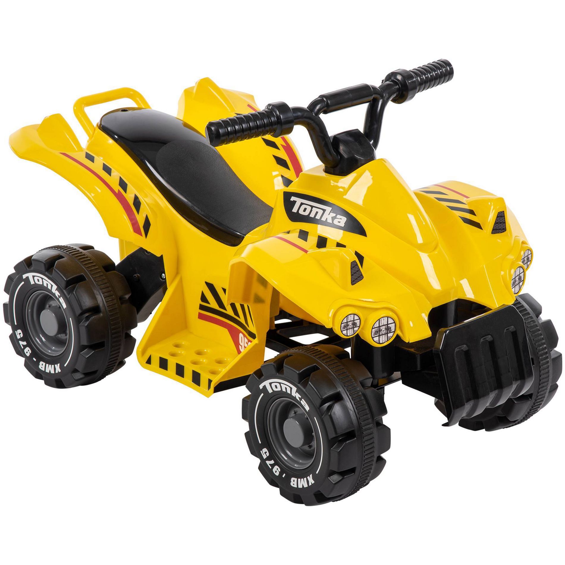 Huffy Tonka Truck Battery Ride-On Quad - 6V - Age 1.5+ Years Old - Yellow