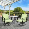 Aoodor Outdoor Deep Seat Cushion Set, Waterproof Patio Furniture Cushions with Adjustable Straps & Removable Cover, Set of 2 - 2 of 4