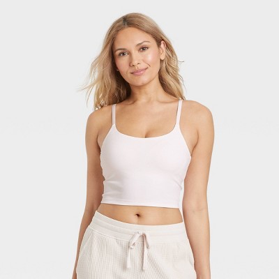 Women's Cropped Cami - Auden™ White M