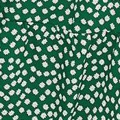 dark green white flowers