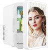 Simzlife Mini Fridge, 5L AC/DC Small Refrigerator with Dimmable LED Mirror - 2 of 4