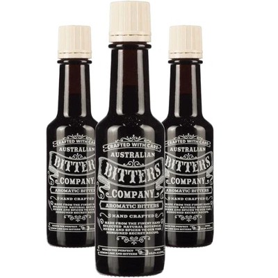 Australian Bitters Company Aromatic Bitters 3 Pack: Elevate Your Cocktails with 8oz Bottles Perfect for Classic Mixed Drinks