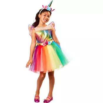 spelen plastic Loodgieter Rubies Rainbow Unicorn Child Costume Small : Target