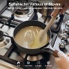imarku Nonstick Sauce Pan, Honeycomb Lock Oil Cast Iron Cooking Pot, Non Stick Saucepan with Stay-cool Detachable Handle, Dishwasher Safe - 3 of 4