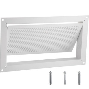 VEVOR Crawl Space Flood Vent Foundation Flood Vent 8"Height x 16"Width Wall Vent,White - 1 of 4