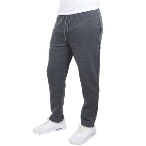 Men's Fleece-Lined Open Bottom Sweatpants - 1 of 4