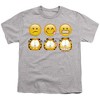 Boys' Garfield Emojis T-Shirt Athletic Heather X Small - 2 of 4