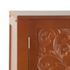 The Lakeside Collection Carved Storage Cabinet - Vintage Deco Style Entryway Furniture - 3 of 4