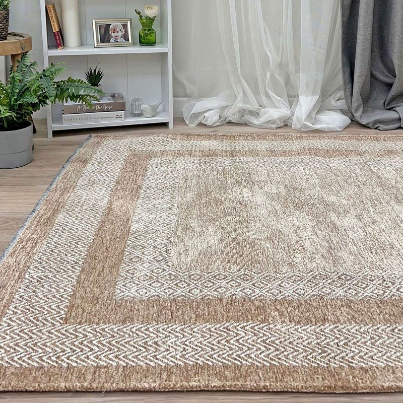 Alfa Rich Washable Area Rugs for Living Room Bedroom Kitchen Dining Decor Cotton Pet Friendly Rug, 2 of 11