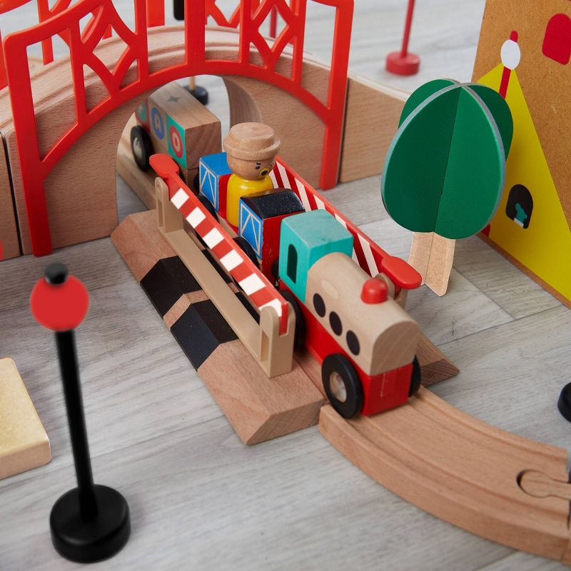 FAO Schwarz Toy Wood Train and Track, 5 of 16