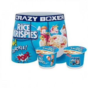 Mens Crazy Boxers Rice Krispies Boxer Briefs in Cereal Cup - 1 of 4
