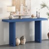 KIGFTSOD Uniquely Designed Oak Veneer Console Table with Distinctive Side Shapes for Entryway, Hallway, Living Room, Foyer, Corridor - 2 of 4