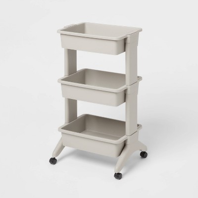 Image of 3 Tier Utility Cart Gray - Brightroom™