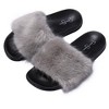 Jessica Simpson Womens Fuzzy Open Toe Slide Slipper - 3 of 4