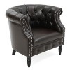 GDFStudio Justus Contemporary Tufted Upholstered Club Chair - 3 of 4
