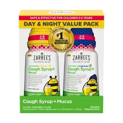 Zarbee's Naturals Cough + Mucus Day and Night Syrup - 4 fl oz