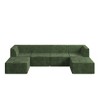 130.32" Modern Minimalist Corduroy U-Shape Modular Sectional Sofa, No Assembly Needed, 6-piece Free Combination Sofa - 3 of 4