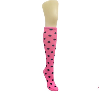 pink with black dots