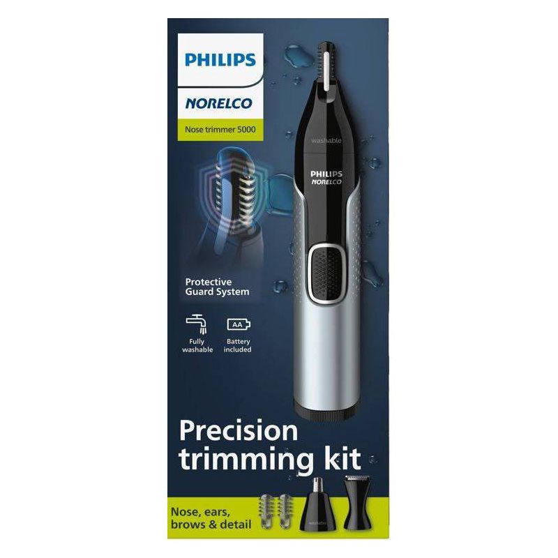 Philips Norelco Series 5000 Men&#39;s Nose/Ear/Eyebrows Electric Trimmer - NT5600/62, 1 of 11