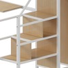 VYNXARIA White Twin Loft Bed Featuring a Desk, Storage Closet, Staircase and Metal Mesh - 4 of 4