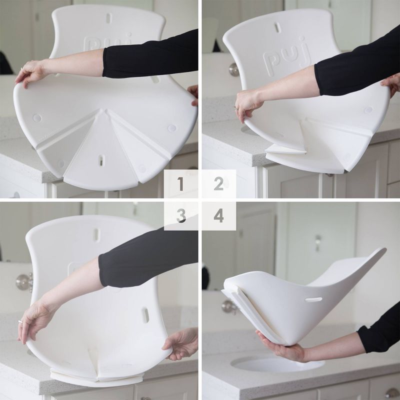 Puj Soft Foldable Infant Bath Tub - White, 6 of 9