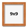 PosterPalooza | Square Classic Brown Picture Frame - UV Acrylic, Foam Board Backing, Hanging Hardware - 2 of 4
