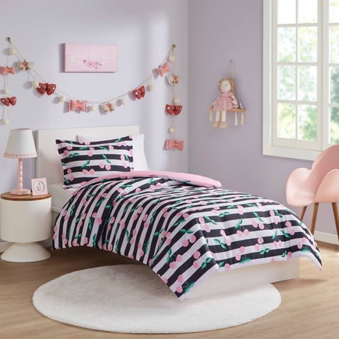 Queen Solid Cotton Kids' Sheet Set Pink - Pillowfort™ : Target