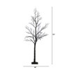 Nearly Natural 6-ft Pre-Lit Halloween Minimalist Twig Artificial Fall Tree with 320 Orange and Purple LED Lights - 2 of 4