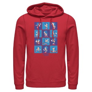 Mens Sonic the Hedgehog Classic Poses Lightweight Hoodie - 1 of 4