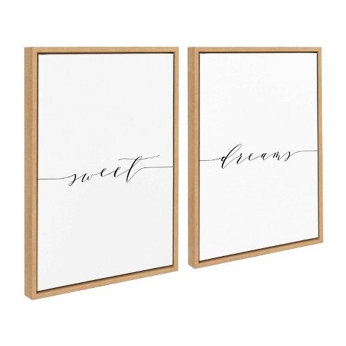 (Set of 2) 18 x 24 Sylvie Sweet Dreams Canvas Art Set by Maggie Price  Natural - Kate & Laurel All Things Decor
