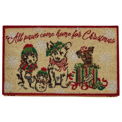 Park Designs All Paws Come Home Doormat - Cream