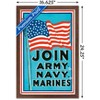 Trends International Join Army Navy Marines Framed Wall Poster Prints - 3 of 4
