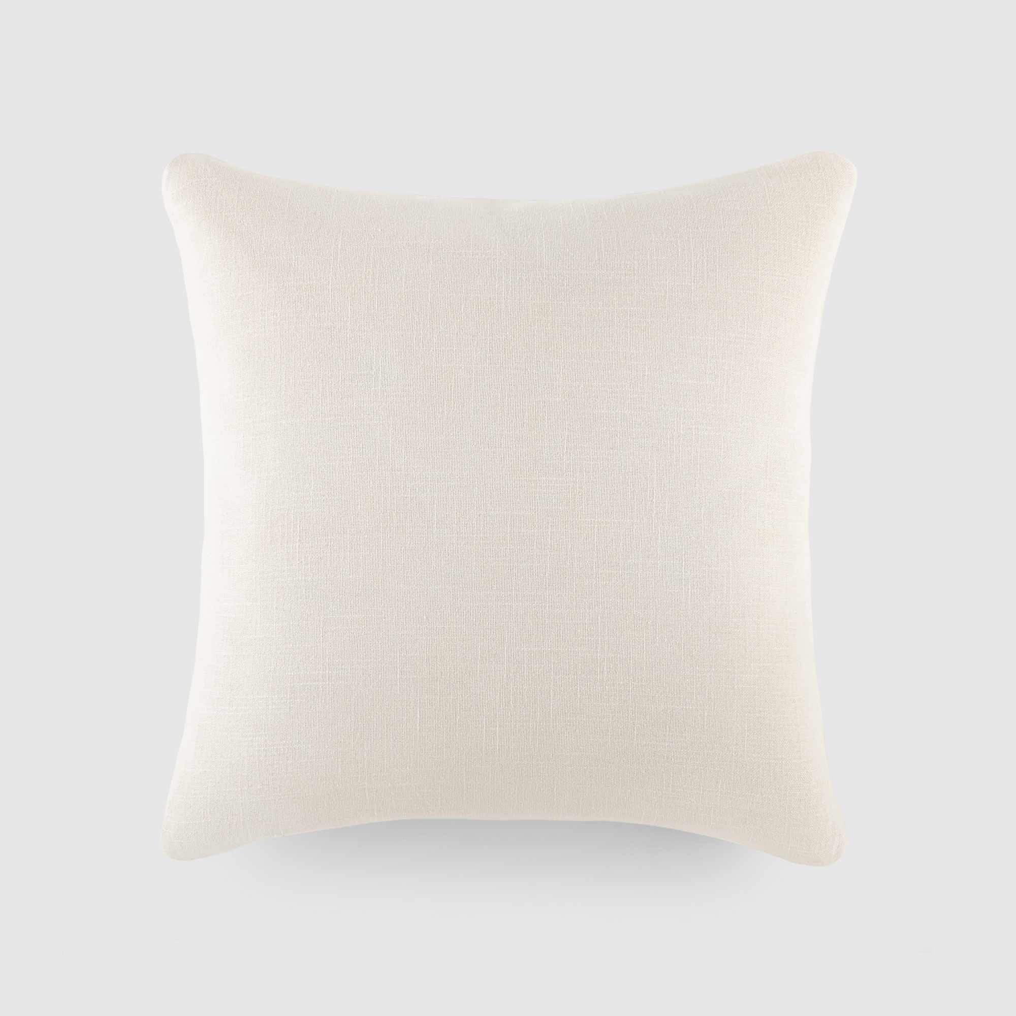 Stone Washed and Distressed Cotton Decor Throw Pillow Cover And Pillow Insert Set - Becky Cameron, Stone Washed Natural, 20 x 20