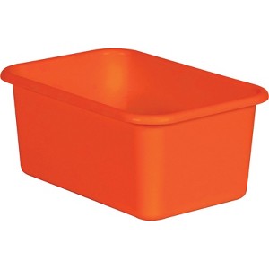 Teacher Created Resources Orange Small Plastic Storage Bin (Pack of 6) - 1 of 1