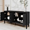 GDFStudio Bernal Modern 60" Wood Storage Cabinet with Adjustable Shelves - 2 of 4