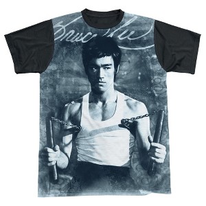 Men's Bruce Lee Nunchucks Short Sleeve Costume T-Shirt - 1 of 4