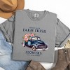 Simply Sage Market Farm Fresh Flowers Truck Garment Dyed Tee - 3 of 4