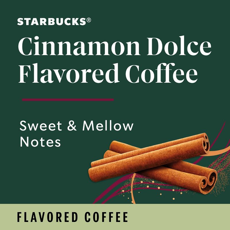 Starbucks Light Roast Ground Coffee&#8212;Cinnamon Dolce Flavored Coffee&#8212;Naturally Flavored&#8212;100% Arabica 1 bag (11 oz), 3 of 7